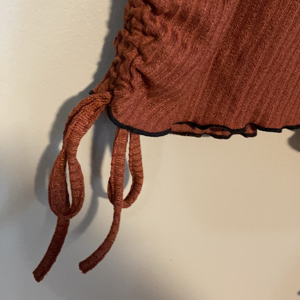 Shein Brown Color Block Top - Picture 5 of 11